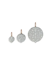 18K Rose & White Gold Diamond Chantecaille Small Pebble Charm Pendant