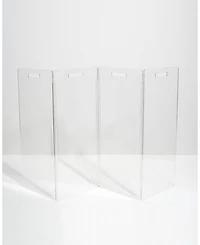 Clear Freestanding Pet Gate Zig Zag