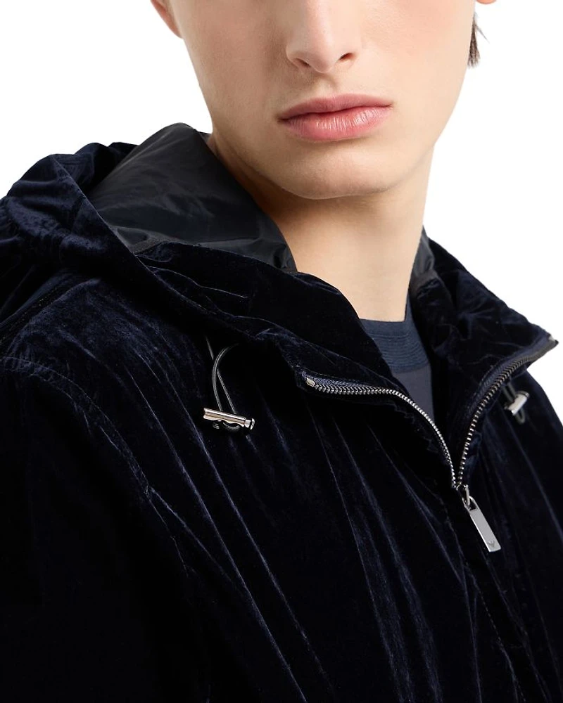Flocked Nylon Jacket