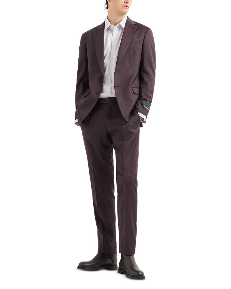 Regular Fit Solid Suit