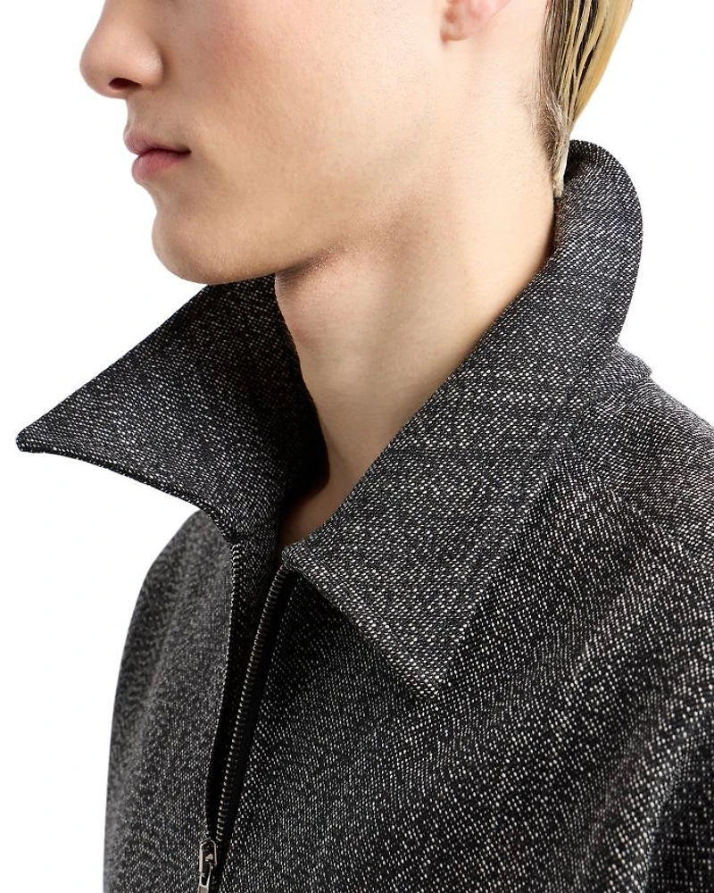 Textured Blouson Jacket