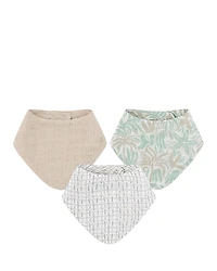 Crane Baby Cove Beach Life Muslin Bibs, 3 Pack