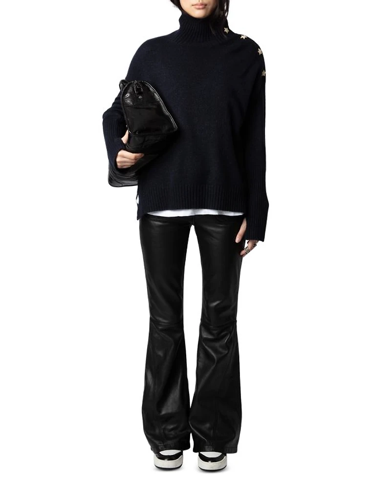 Star Button Sweater