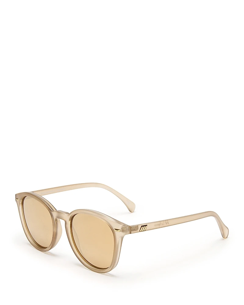 Le Specs Bandwagon Round Sunglasses, 51mm