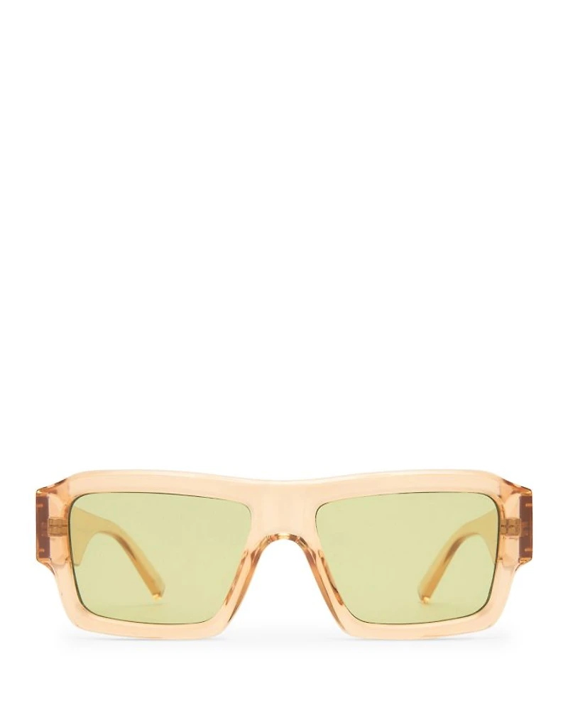 Polygraph Rectangular Sunglasses, 55mm