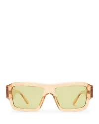 Polygraph Rectangular Sunglasses, 55mm