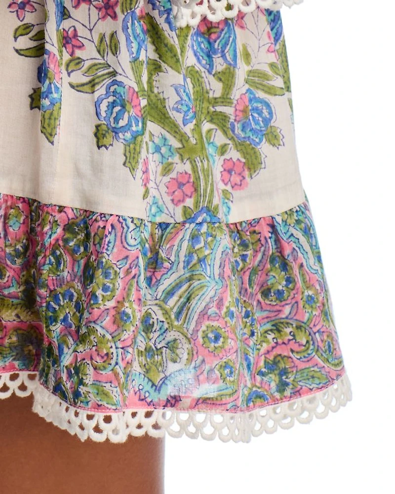 Rainey Floral Tiered Mini Dress