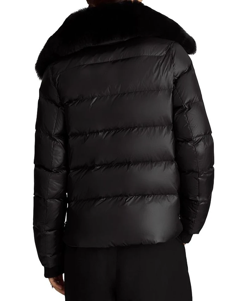 Vera Shearling Trim Down Coat