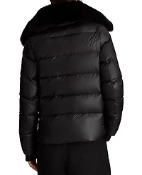 Vera Shearling Trim Down Coat