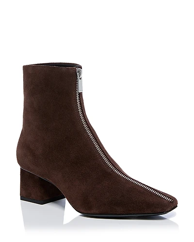Simkhai Women's Ryder Suede Zip Ankle Boots