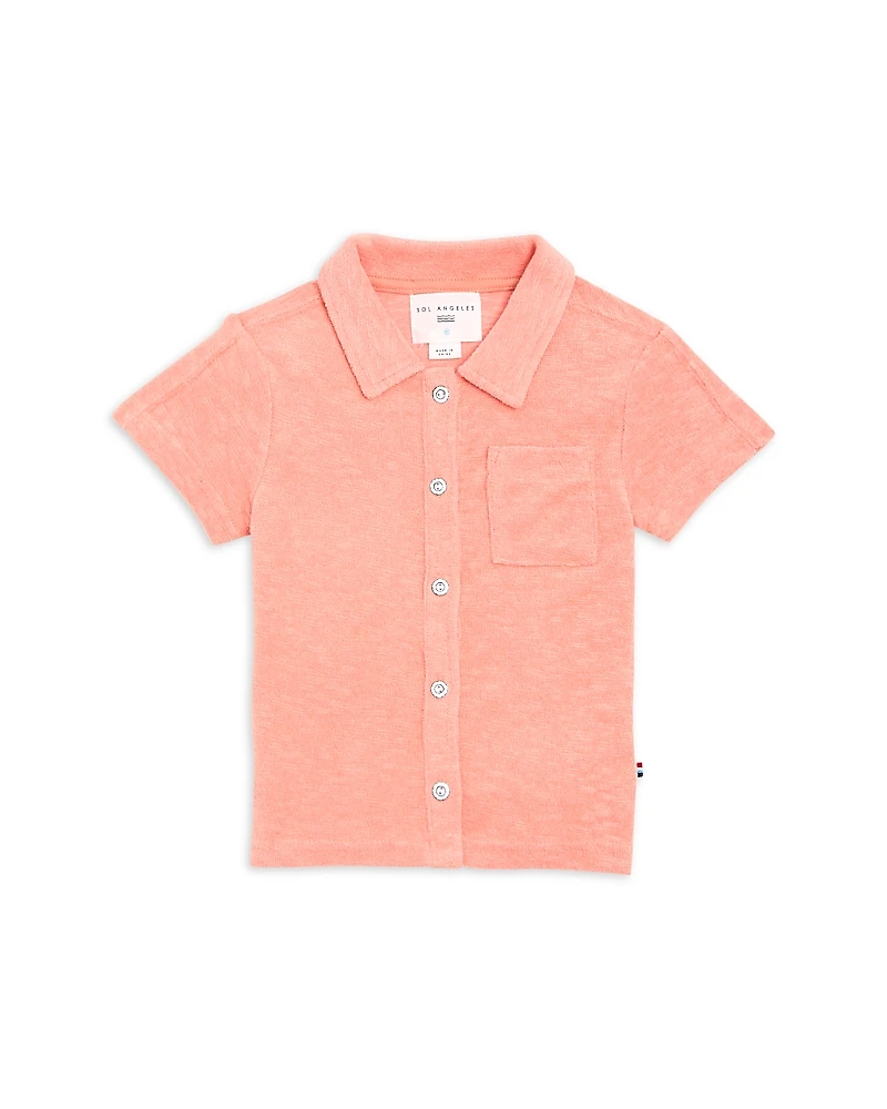Sol Angeles Boys' Terry Cotton Cabana Shirt - Little Kid, Big Kid