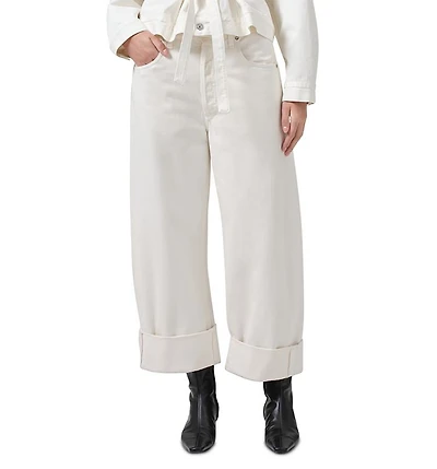 Ayla High Rise Baggy Wide Leg Jeans Pashmina