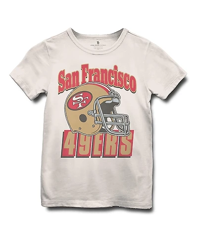 Junk Food Clothing Unisex Nfl San Francisco 49ers Helmet Tee - Little Kid, Big Kid
