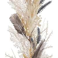 Fall Fields Bouquet with Feathers and Pampas 6' Garland