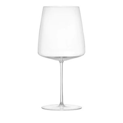 Handmade Simplify Burgundy Glass, Set of 2