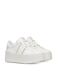 Women's Rockstud Lace Up Sneakers