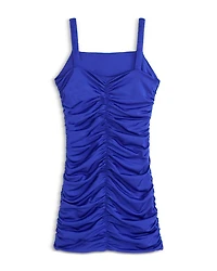 Girls' Scarlett Nylon Stretch Ruched Party Dress - Big Kid