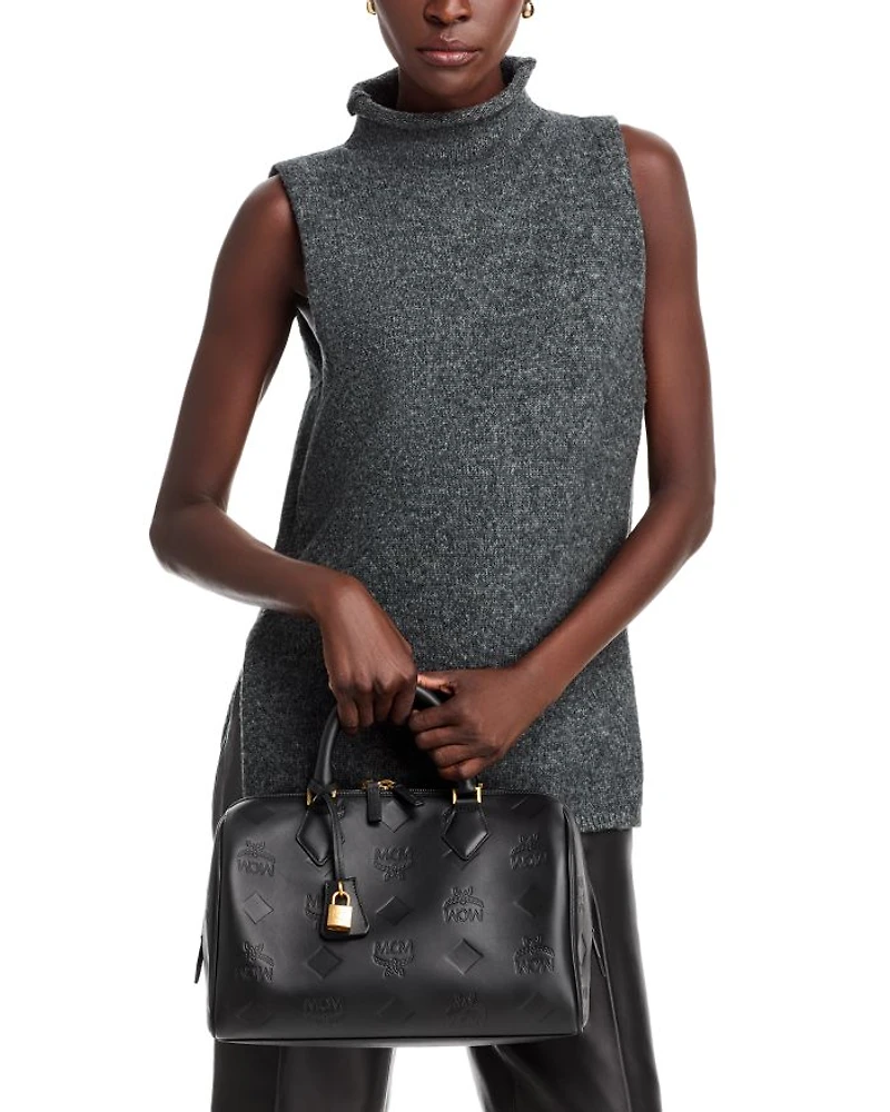 Ella Maxi Visetos Medium Bowling Bag