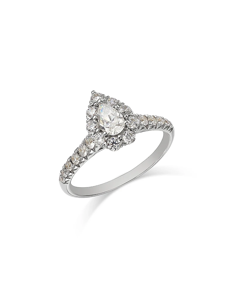 Bloomingdale's Fine Collection Diamond Pear Shaped Halo Ring