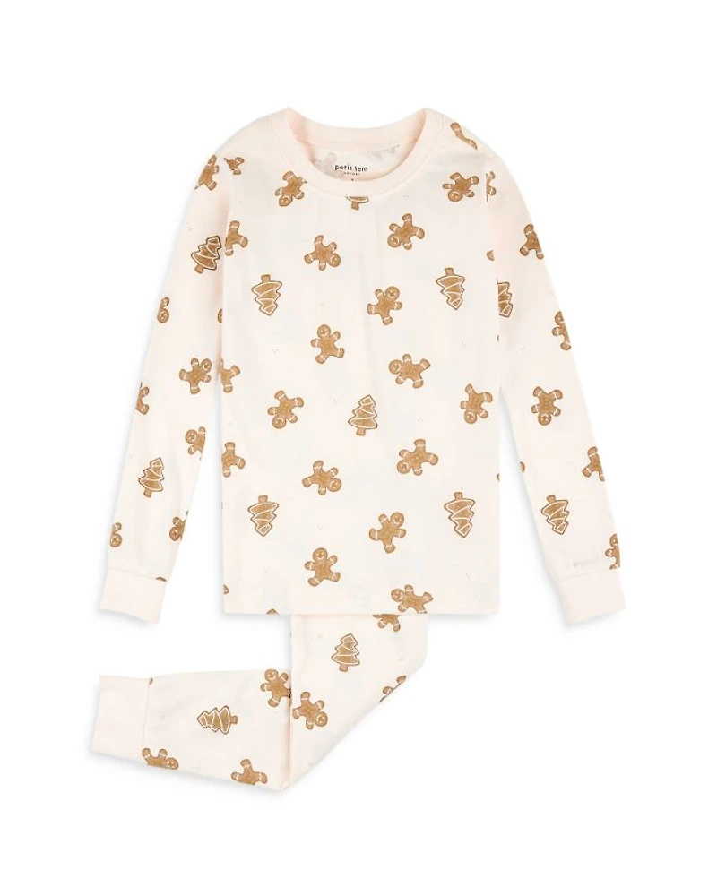 Girls' Gingerbread Pajama Set - Little Kid