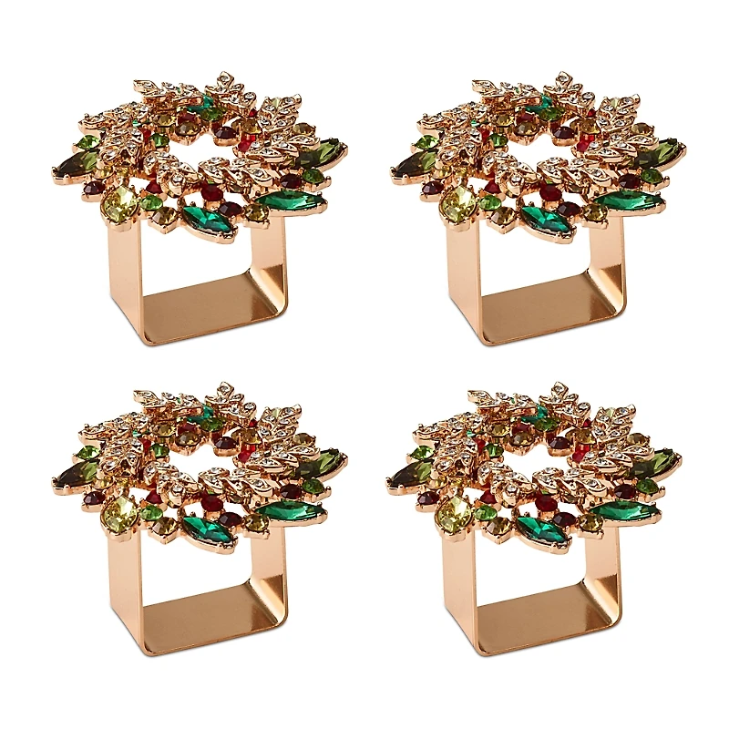Kim Seybert Wreath Napkin Ring, Set of 4