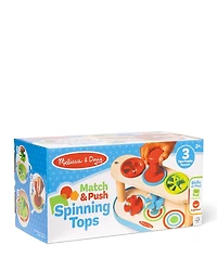 Melissa & Doug Match & Push Spinning Tops - Ages 2+