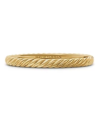 David Yurman 18K Yellow Gold Sculpted Cable Twist Bangle Bracelet, 6mm