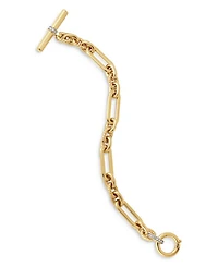Lexington Chain Bracelet in 18K Yellow Gold with Diamonds
