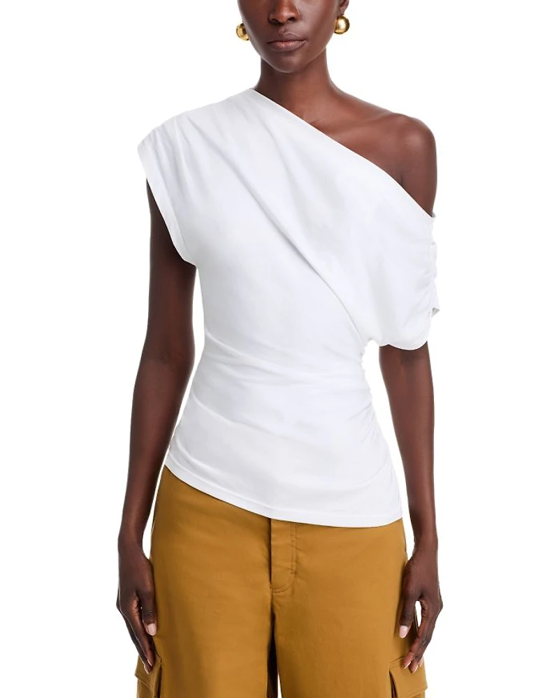 Alice Asymmetric Draped Tee