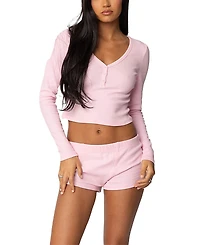 Edikted Rebekah Ribbed Top