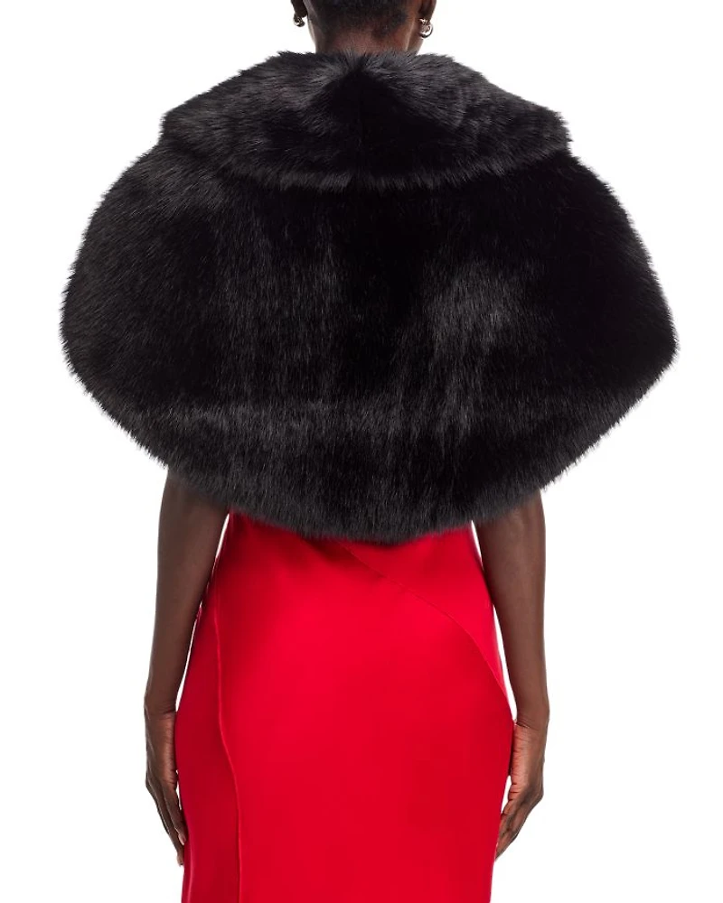 The Adrienne Faux Fur Capelet