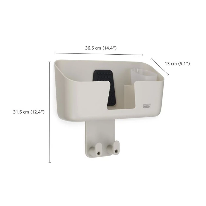 IronHub Wall Mounted Iron Storage Caddy With Ironing Board Hook
