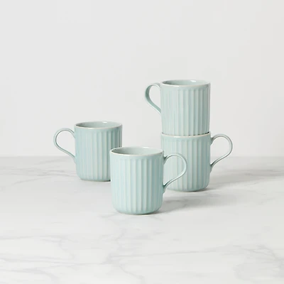 Lenox French Perle Mugs, Set of 4