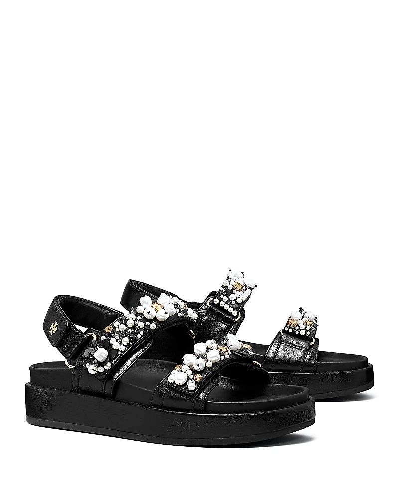 Tory Burch Women's Kira Embellished Platform Sandals