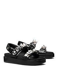 Tory Burch Women's Kira Embellished Platform Sandals