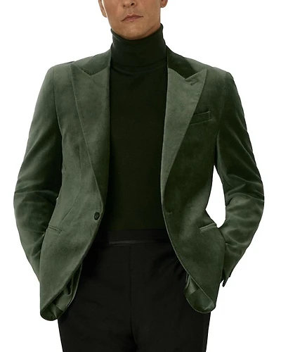 Aspara Peak Velvet Blazer