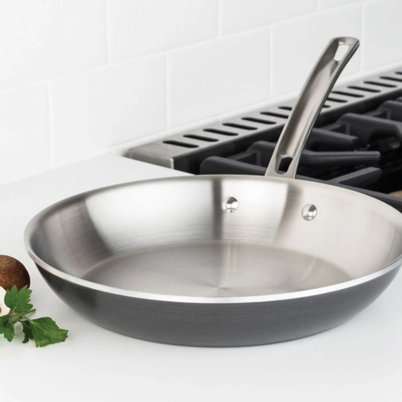 Hard Anodized 10 Pc Cookware Set with Stainless Steel Interior