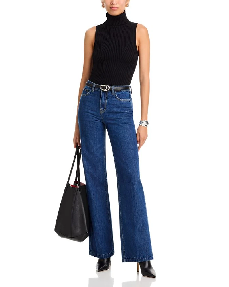 Clayton High Rise Wide Leg Jeans Conway