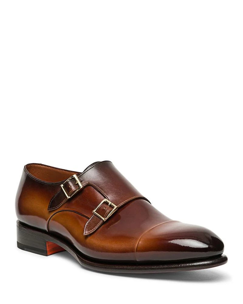 Men's Carter Cap Toe Double Monk Strap Dress Shoes