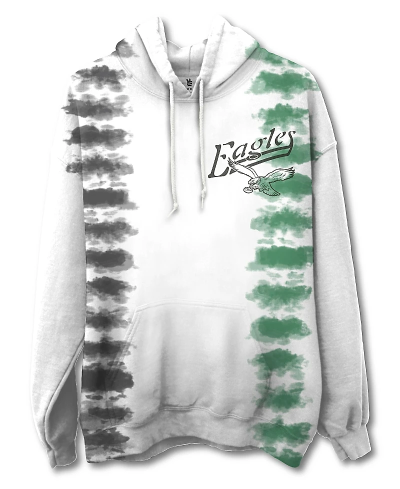 Junk Food Clothing Unisex Nfl Philadelphia Eagles Stitch Tie Dye Hoodie