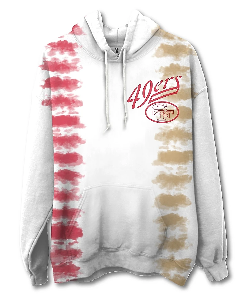 Junk Food Clothing Unisex Nfl San Francisco 49ers Stitch Tie Dye Hoodie