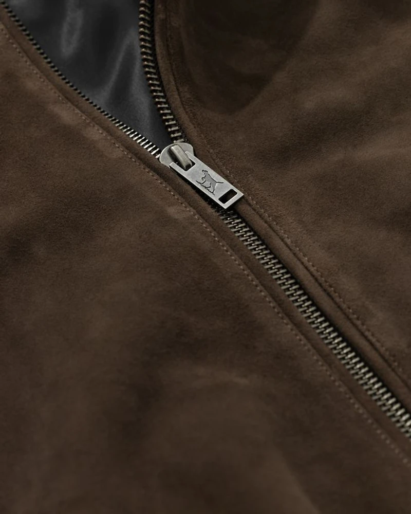 Glen Massey Suede Full Zip Jacket