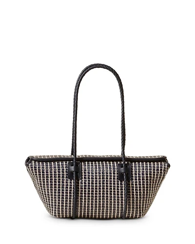 Forna Striped Raffia Tote