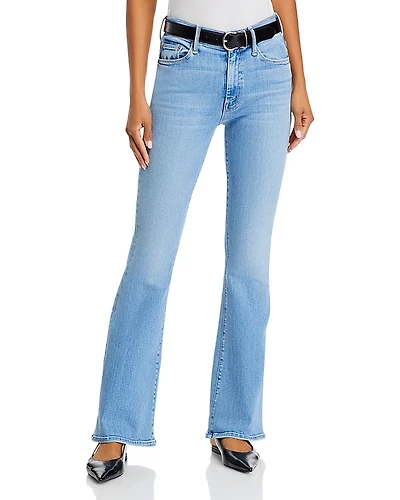 Mother The Weekender Mid Rise Flared Jeans