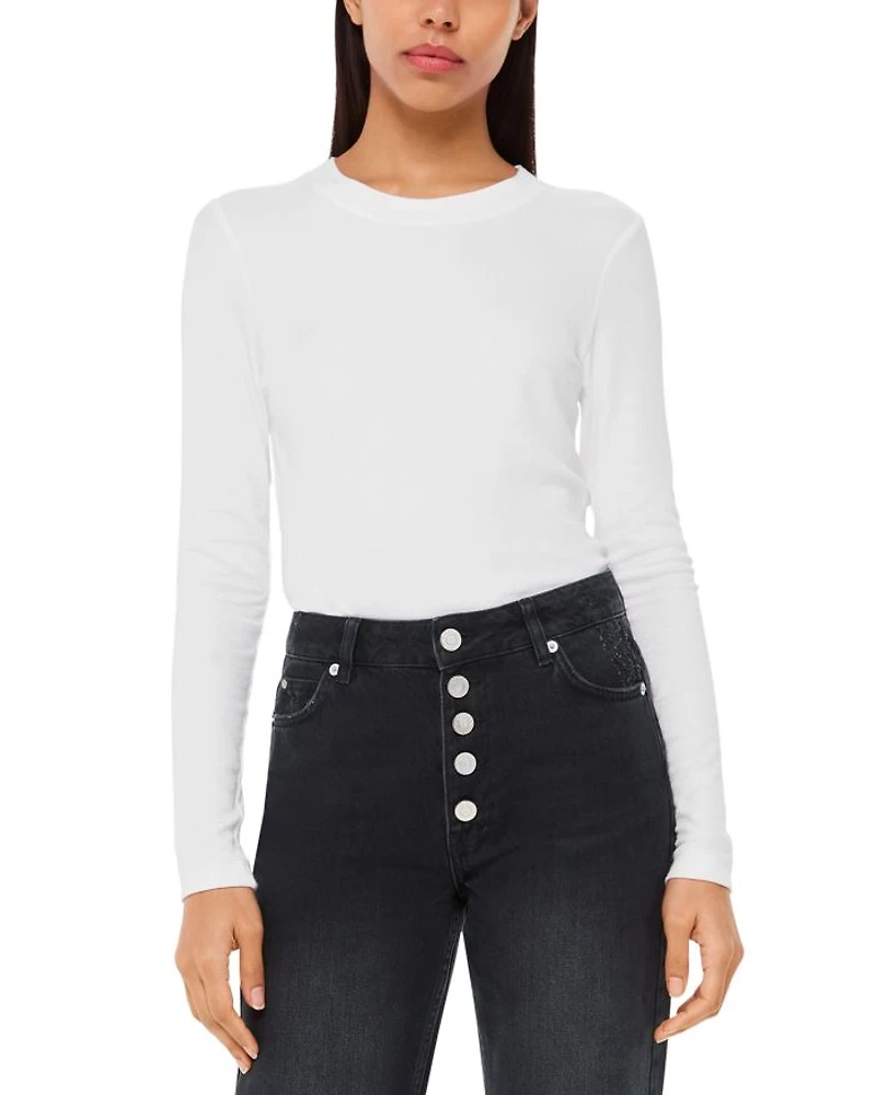 Hollie Button Front High Rise Cropped Straight Jeans Black