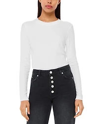 Hollie Button Front High Rise Cropped Straight Jeans Black