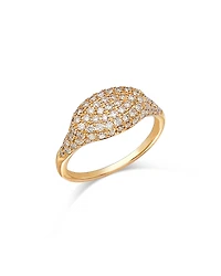 Bloomingdale's Fine Collection Diamond Pave Pinky Ring