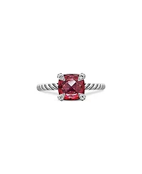 David Yurman Chatelaine Ring with Rhodalite Garnet and Diamonds