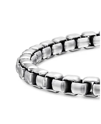 Men's Box Chain Bracelet Sterling Silver