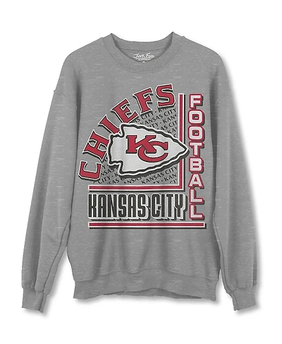 Junk Food Clothing Unisex Nfl Kansas City Chiefs Backfield Crew Fleece Sweatshirt